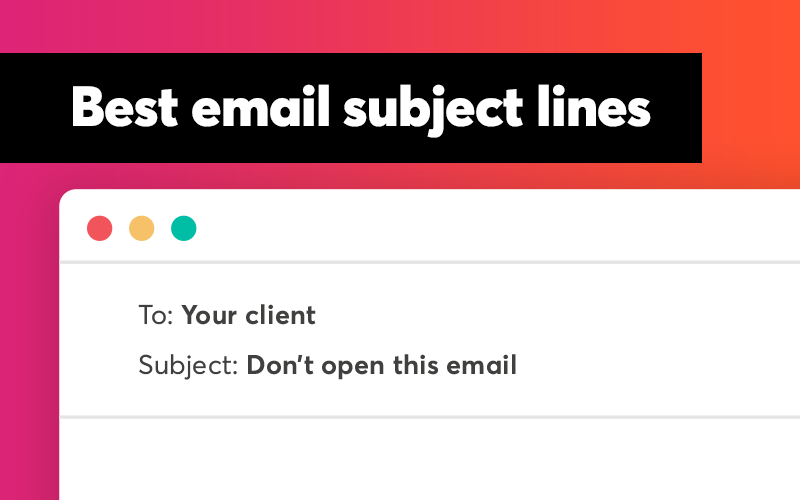 Best email subject lines