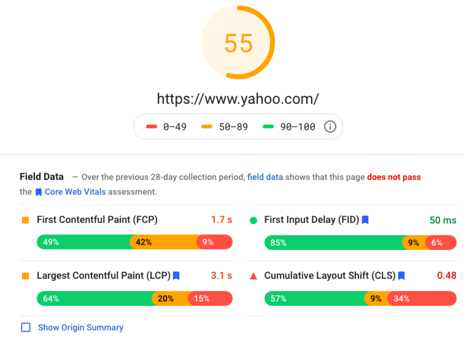 google pagespeed insights