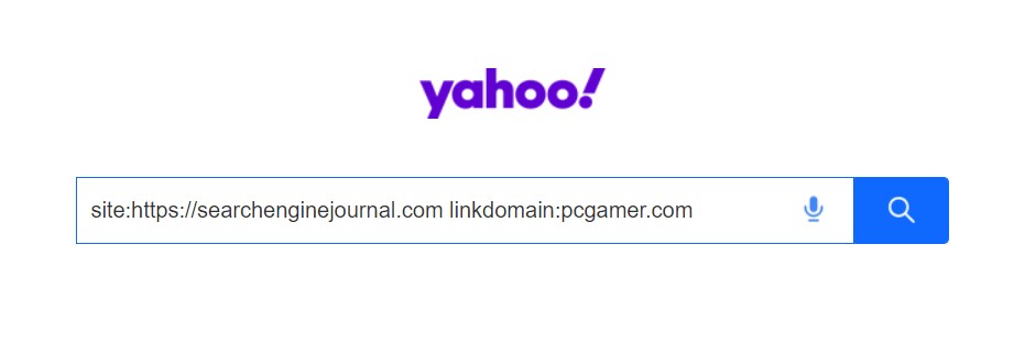 yahoo linkdomain